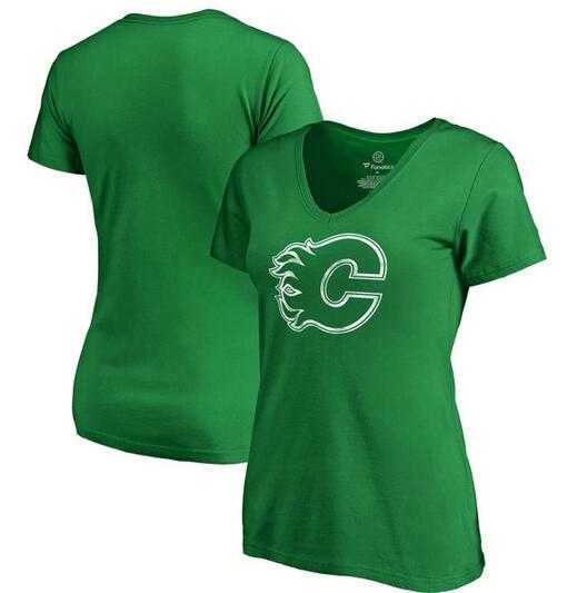 Women Calgary Flames Fanatics Branded St. Patrick's Day White Logo T-Shirt Kelly Green FengYun,We sell and wholesale Women Calgary Flames Fanatics Branded St. Patrick's Day White Logo T-Shirt Kelly Green FengYun on line form chian!